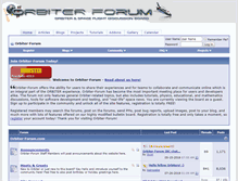 Tablet Screenshot of orbiter-forum.com